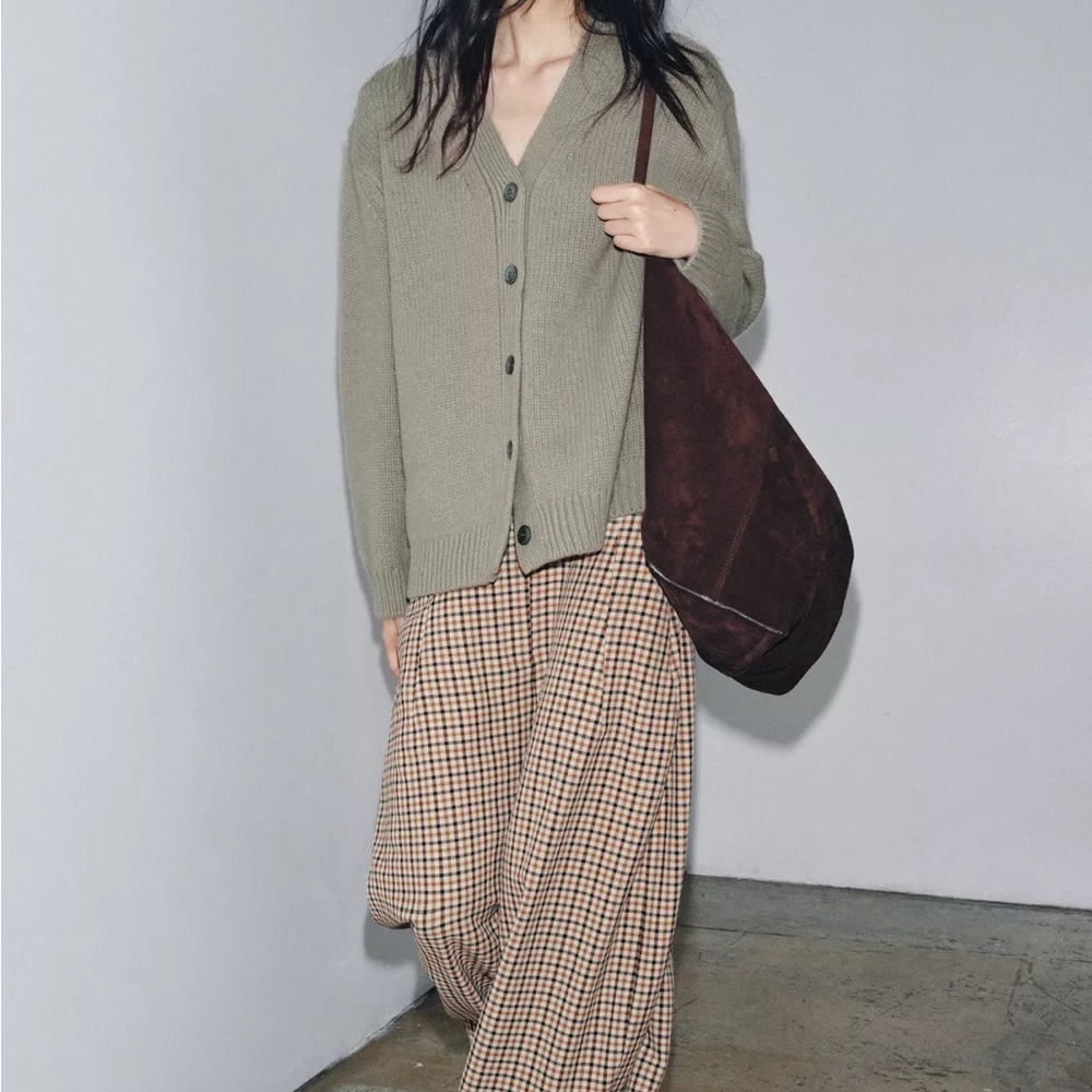 Zara 100% WOOL V-NECK JACKET